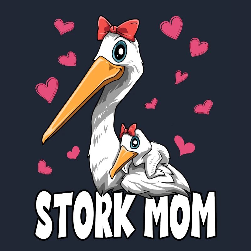 Strochen Mama Muttertag Mom Mutter Storch