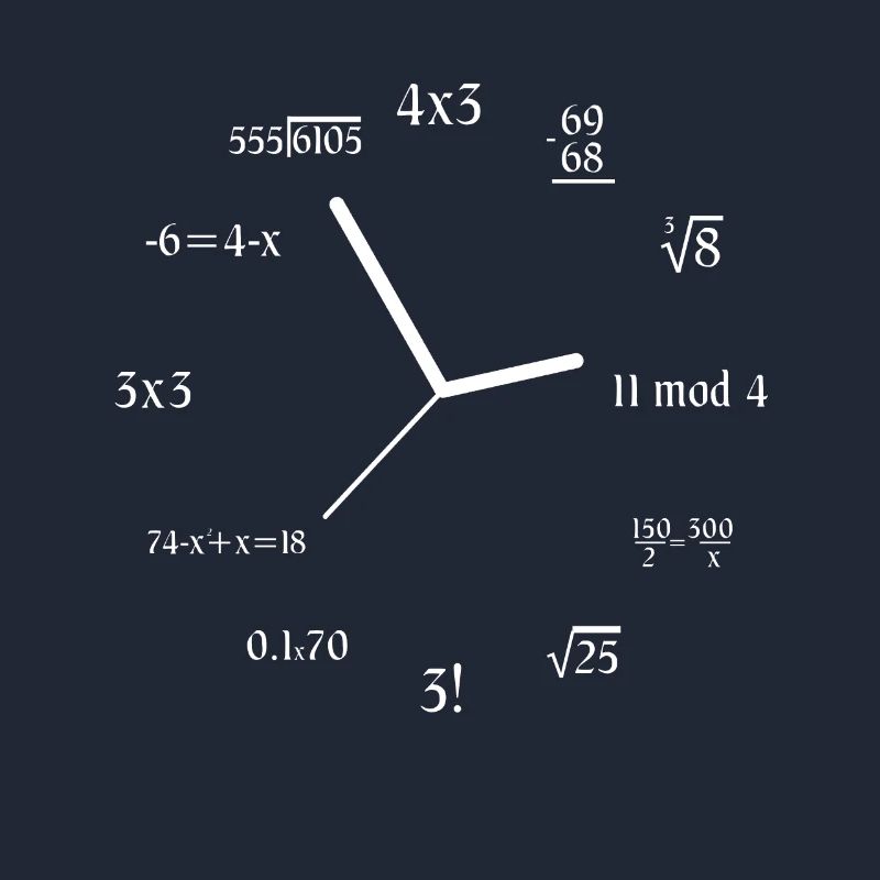 Formula Math Meme Math Equation Jokes Math Clock