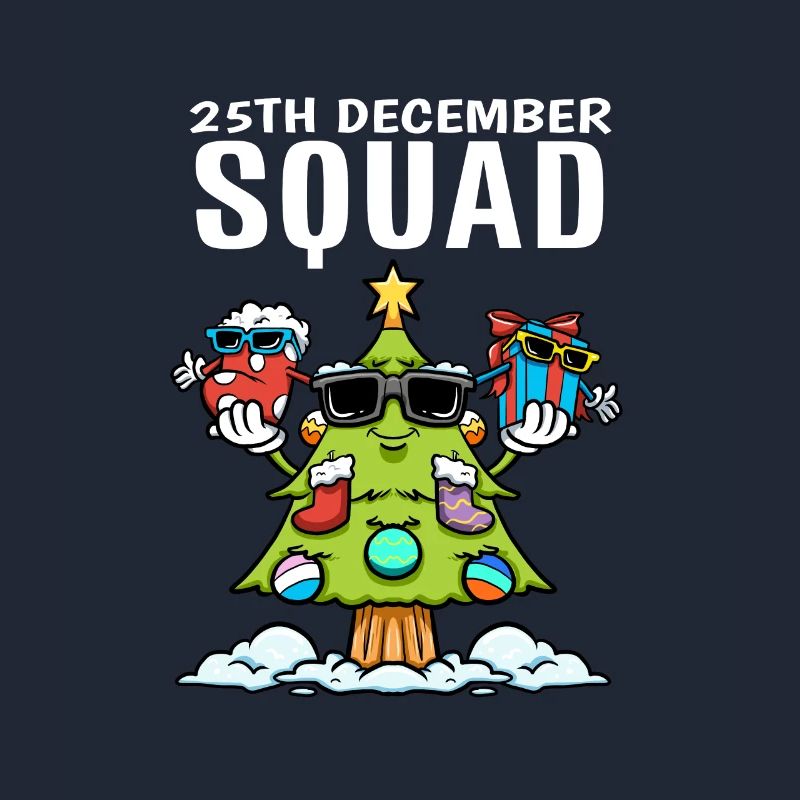 25th December Squad Sock Christmas Tree Gift