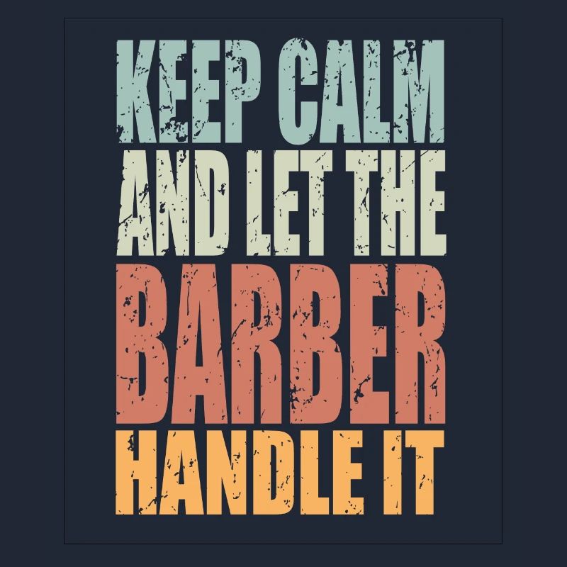 Keep Calm Barber Spruch Barber Geschenk