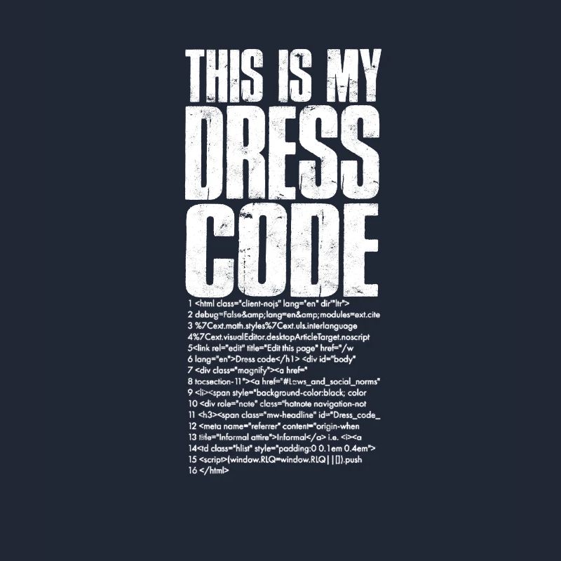 This is my dress code - software developer