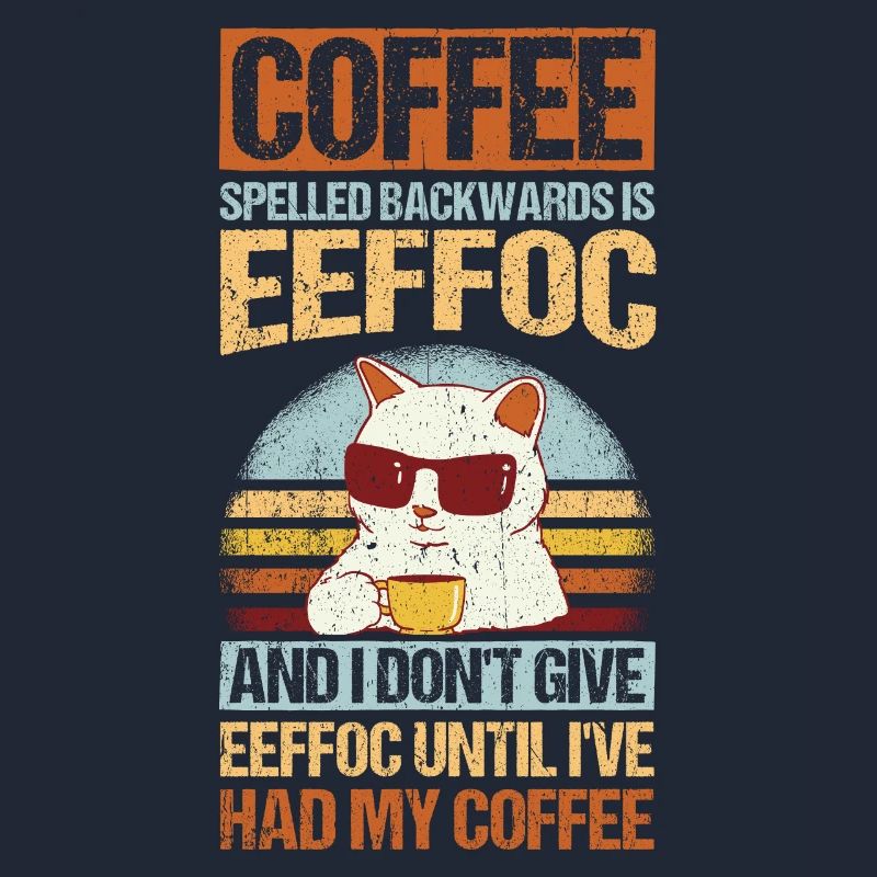 Coffee spelled backwards is Eeffoc Katze I Hate Pe