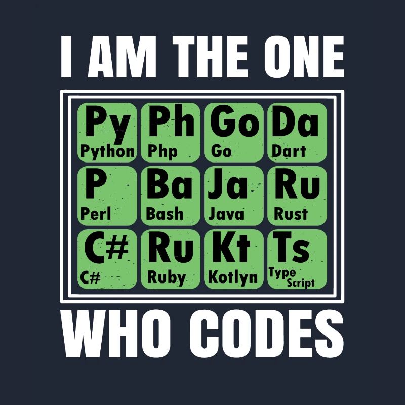 I Am The One Who Codes Programming Programmer Nerd