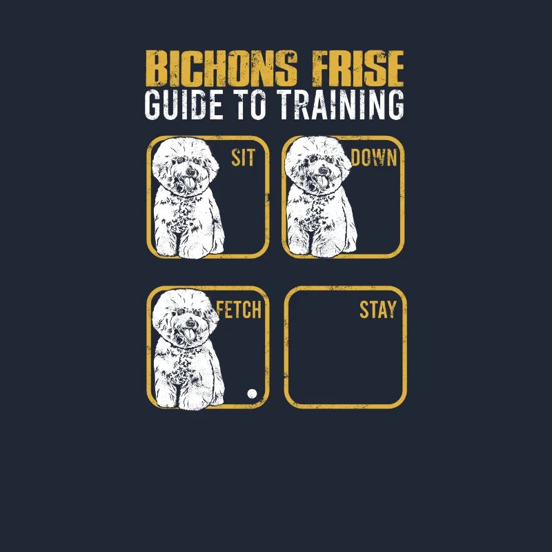 Bichon frise guide to training Sit down Fetch