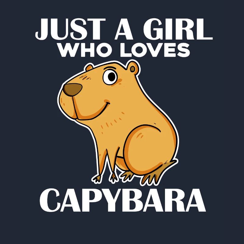 Capybara Mädchen Spruch