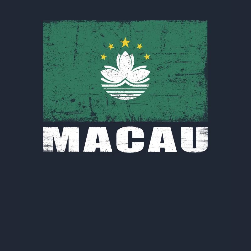 Drapeau de Macao Grunge Drapeau de Macao