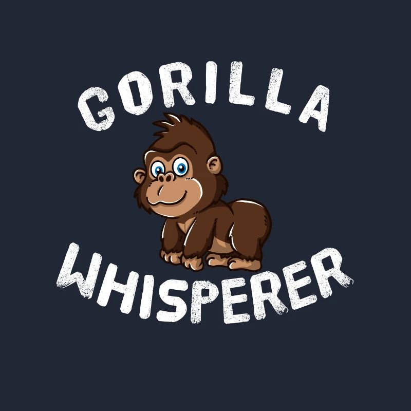 Funny Gorilla Lover Gorilla Whisperer Cute Monkey
