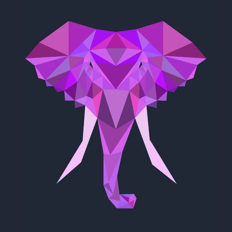 Polygone Poly Bas Éléphant