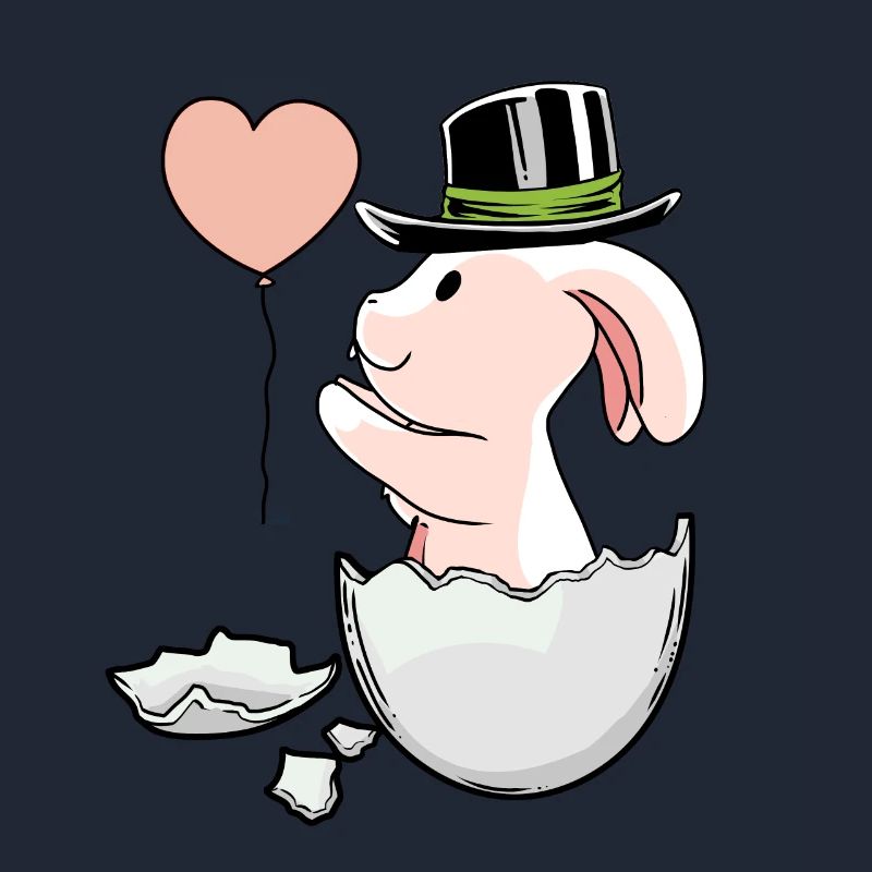 Easter Balloon EggShell Easter Rabbit