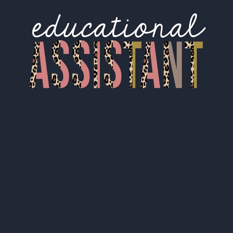 Educational Assistant Leopard Print Funny Gift