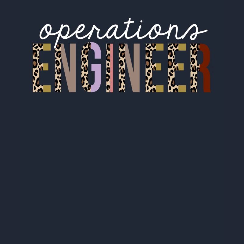 Operations engineer Leopard Print Funny Gift