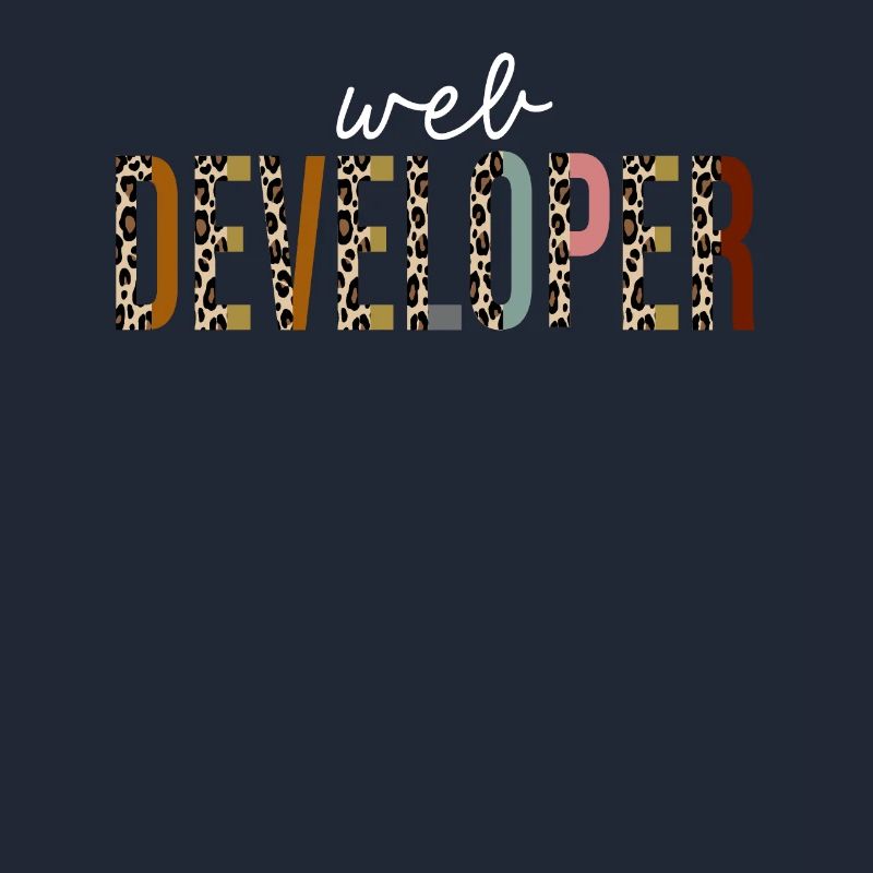 web developer Leopard Print Funny Gift