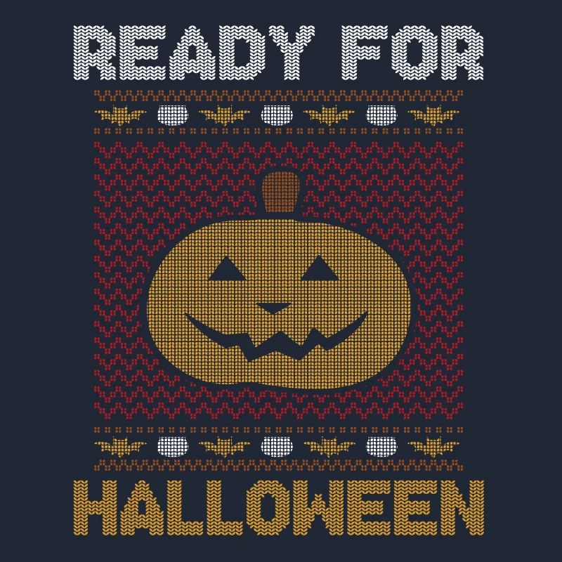 Stitch Pattern Pumpkin Creature Ready Halloween