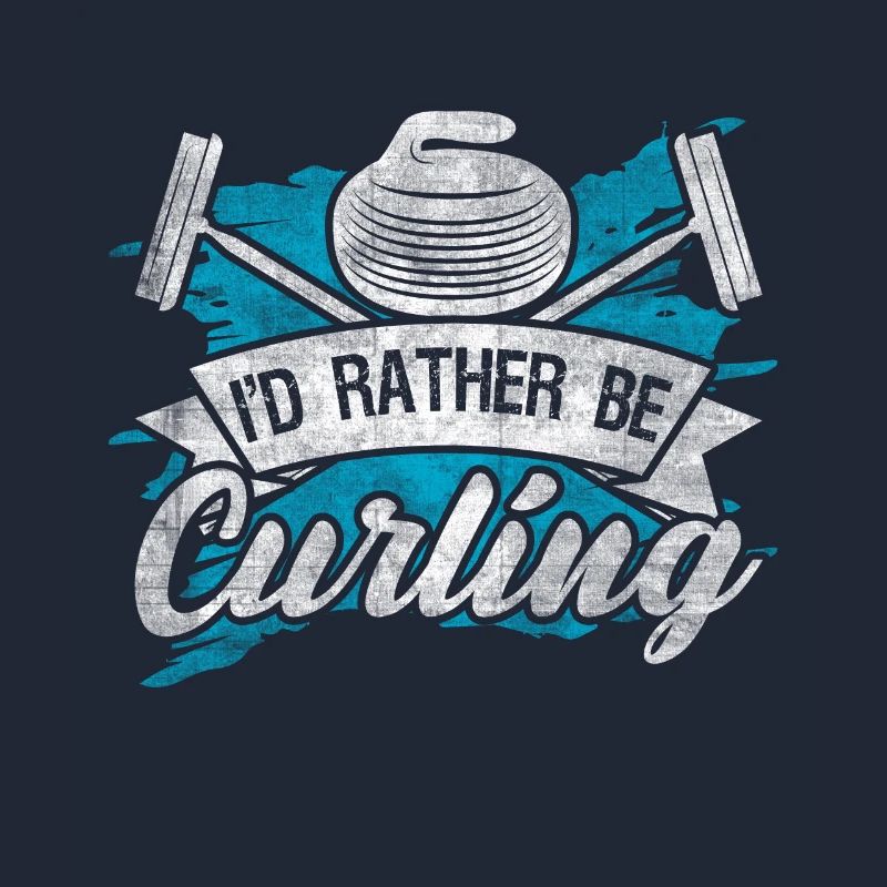 Cool Curling Plaque I'd rather be Curling