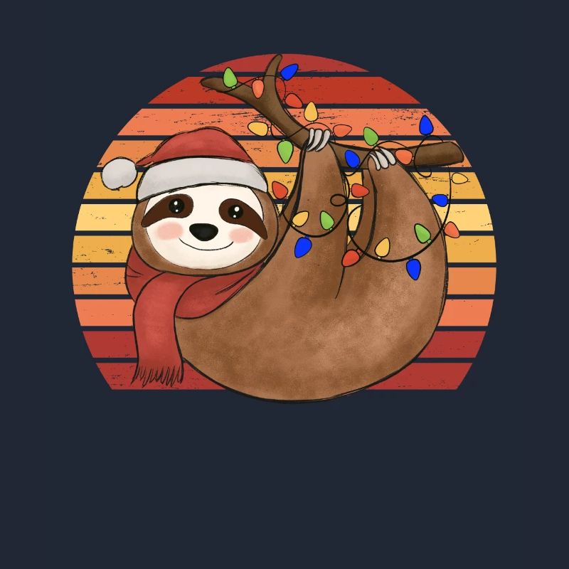 Sloth String Lights Noël Pyjamas Noël