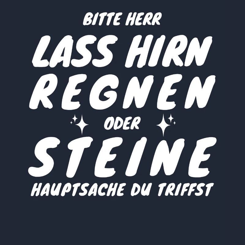 New Bitte Herr lass Hirn regnen oder Steine...