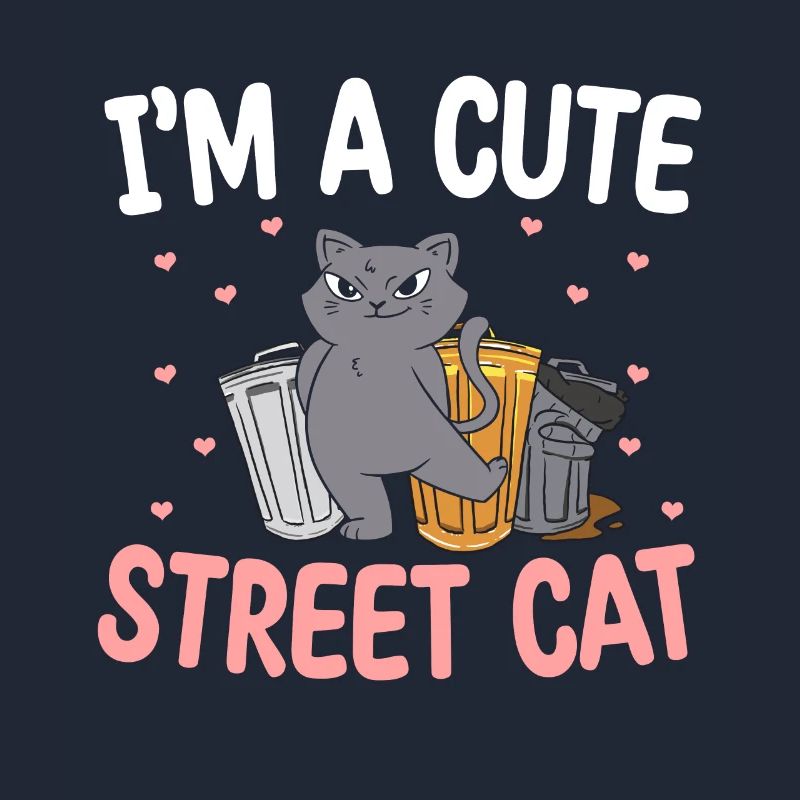 Mignon chat de rue Multon chatte chatte