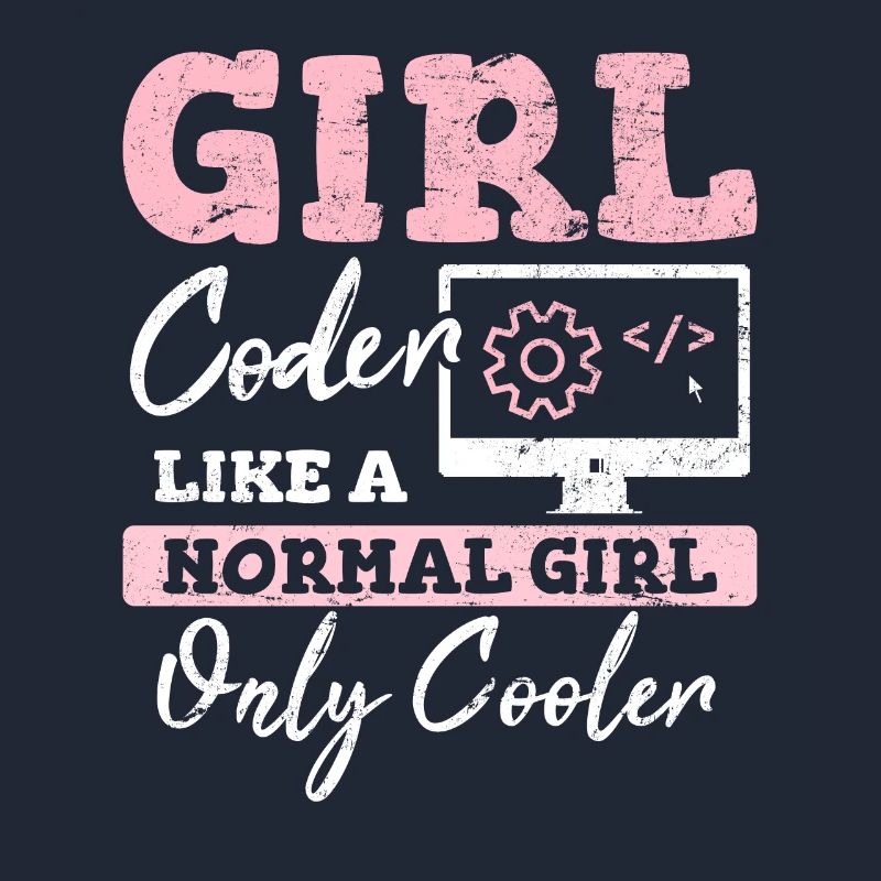 Funny Girl Coder Computer Programming Code Web Dev