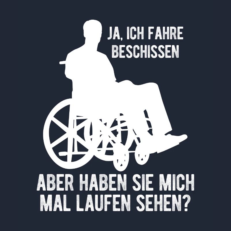 Rollstuhl Rollstuhlfahrer Geschenkidee Design Roll