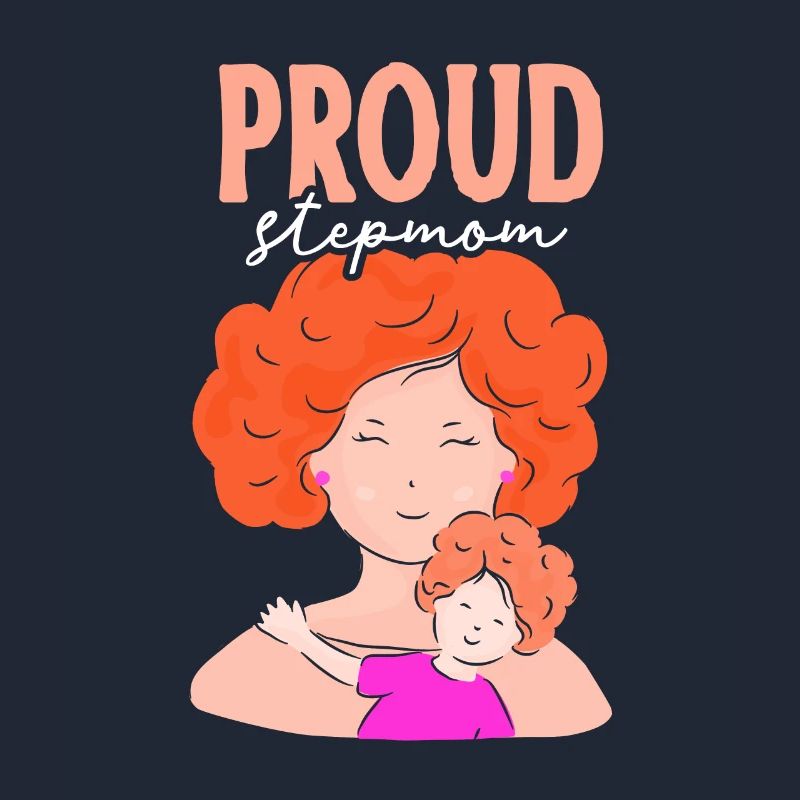 Stolze Stiefmutter Kind Ziehmutter Pflegemutter