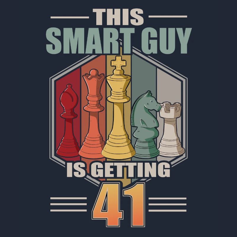 Smart Guy Is Getting 41 Retro Schach 41 Geburtstag