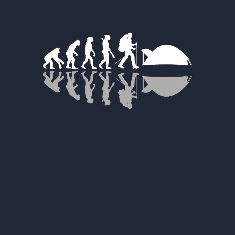 Human Evolution Drôle Camping Camper Aventure