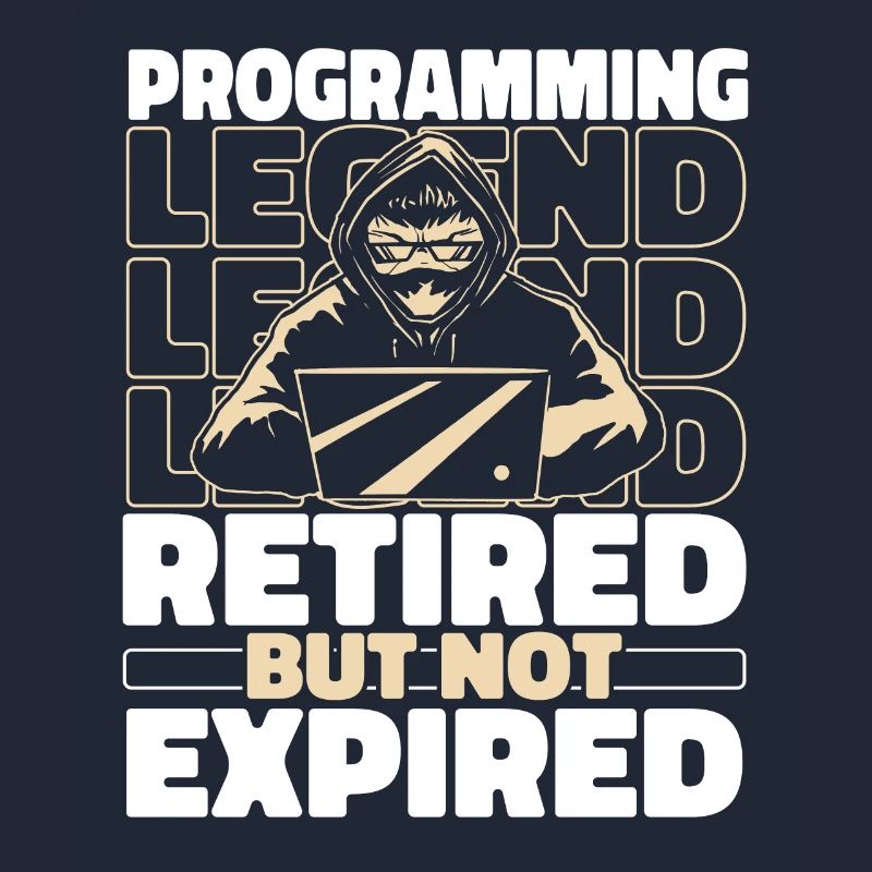 Entwickler Coder Programmierer Im Ruhestand