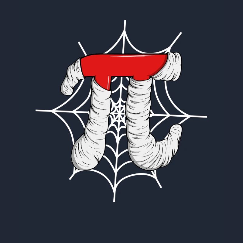 Pi Spider Web - Funny Pi Math Halloween