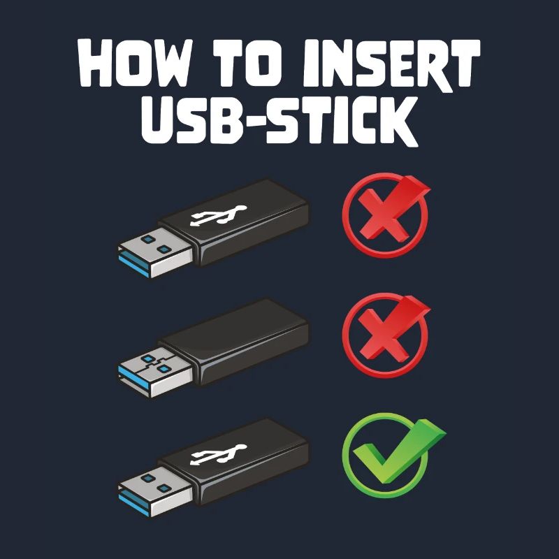 How To Insert USB Stick Funny Programmer Meme