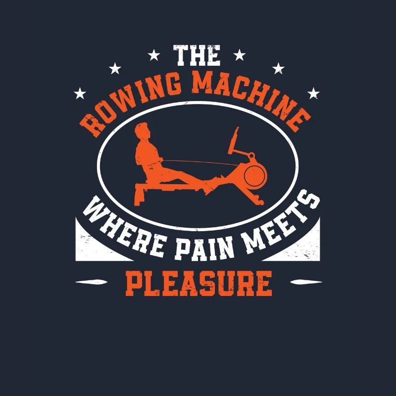 La douleur de la machine à ramer rencontre le plaisir Rangée drôle