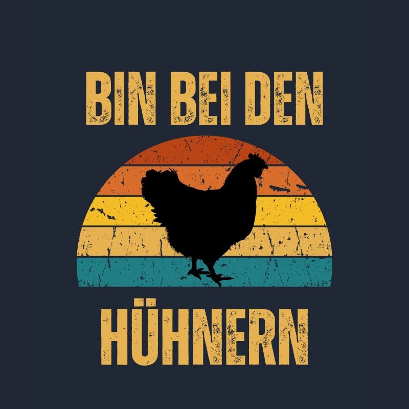 bin bei den Hühnern