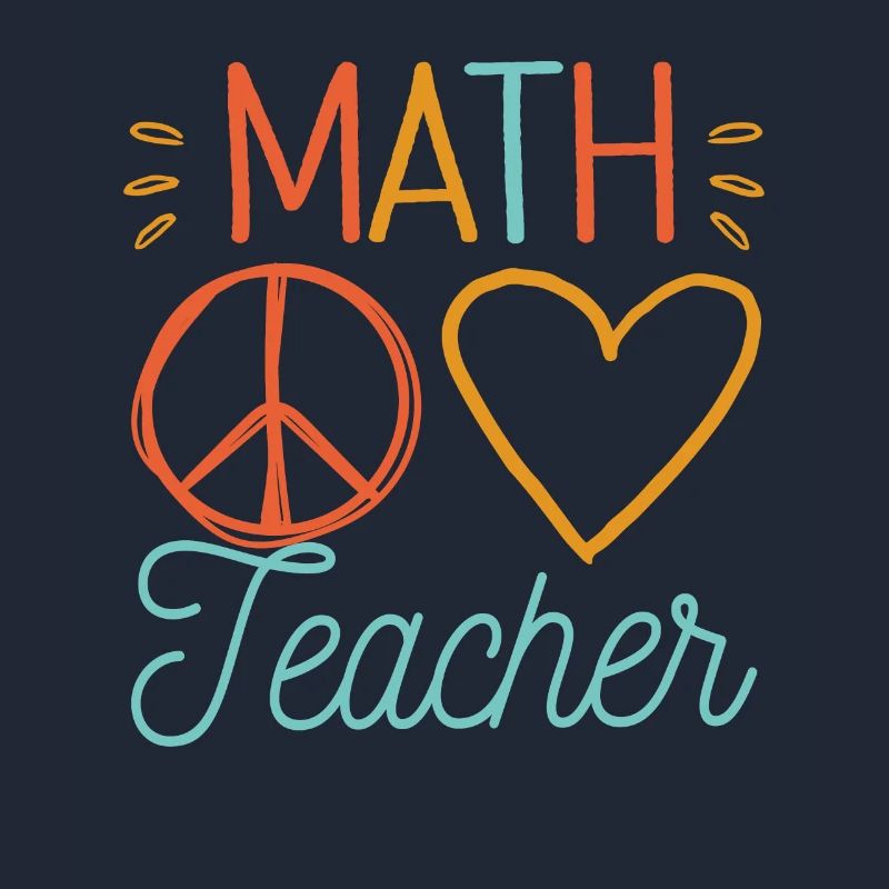 Math Teacher Squad Team Coach Mathematics Back
