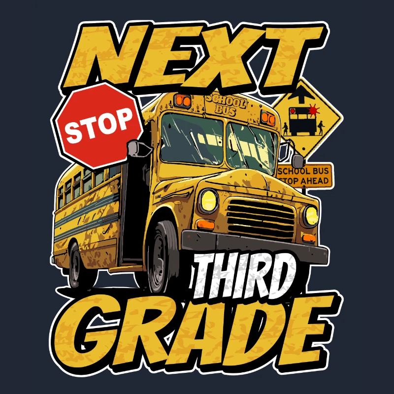 Next stop: Third 3rd grade - school bus