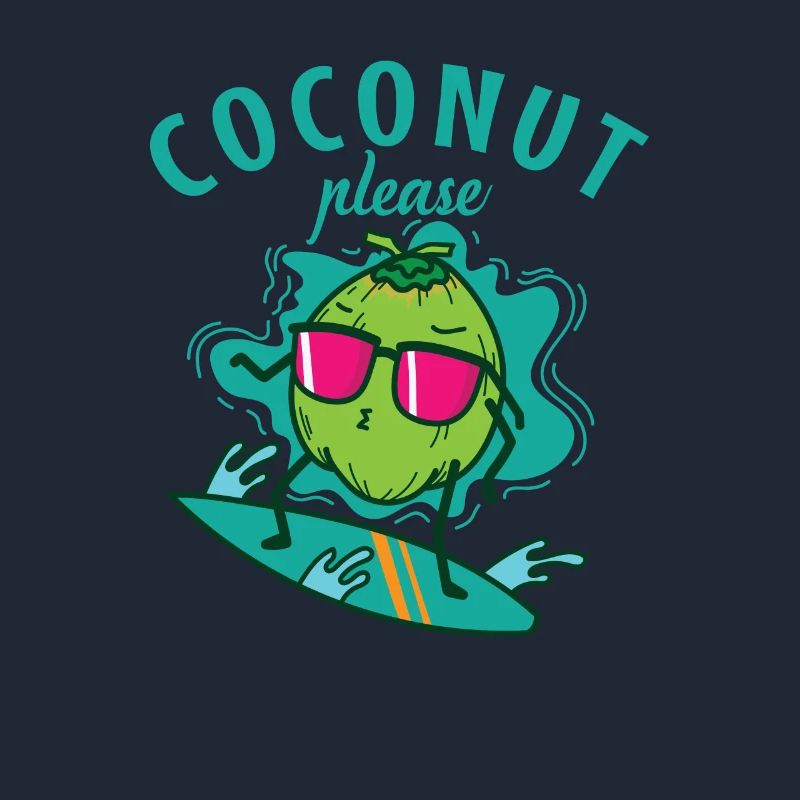 Coconut while surfing Coconut Please