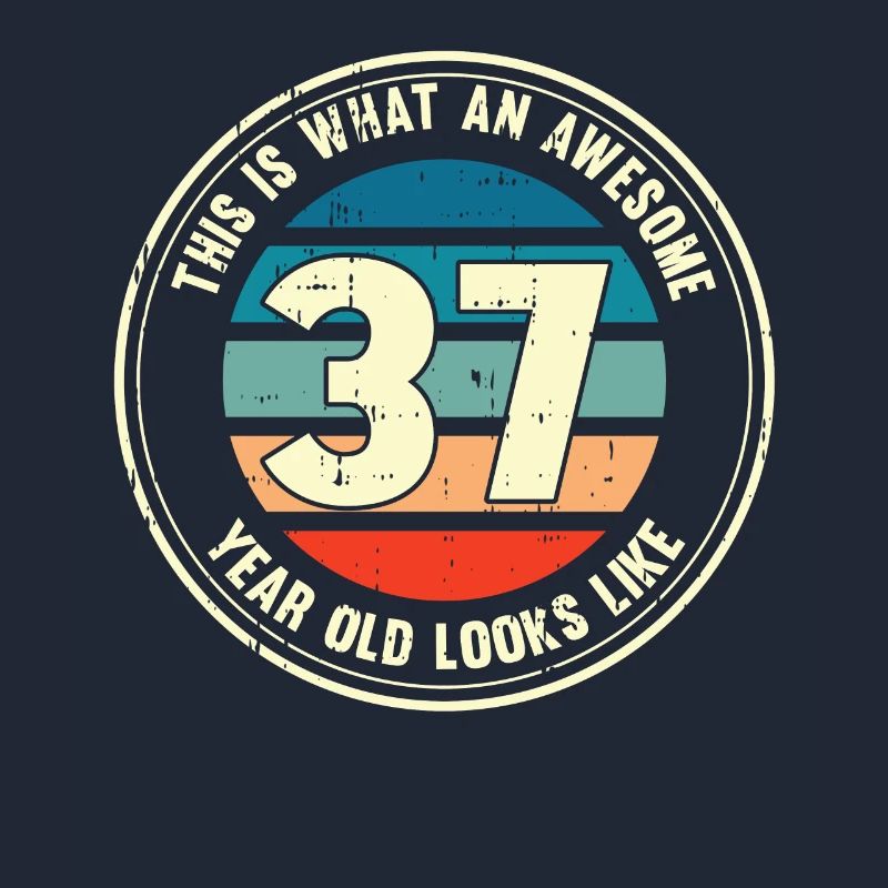 37. Geburtstag so sieht man mit 37 Retro Geschenk