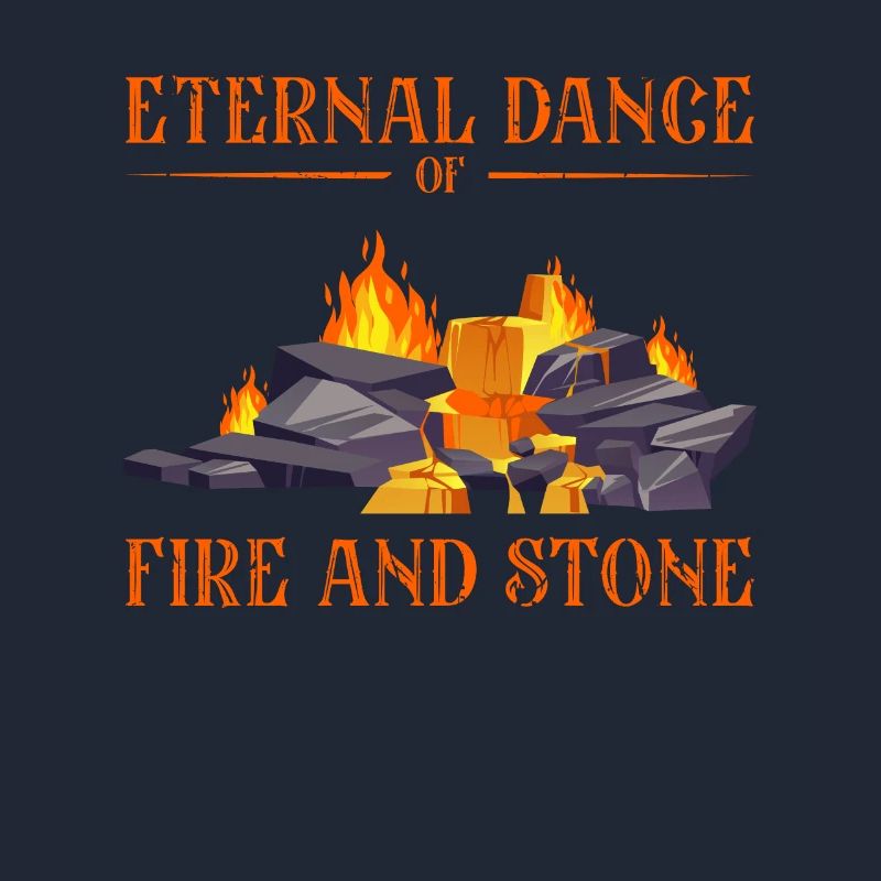 Danse éternelle du feu et de la pierre - Volcan