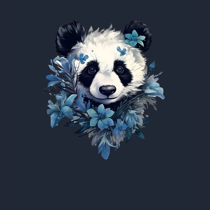 Conception de fleurs de panda