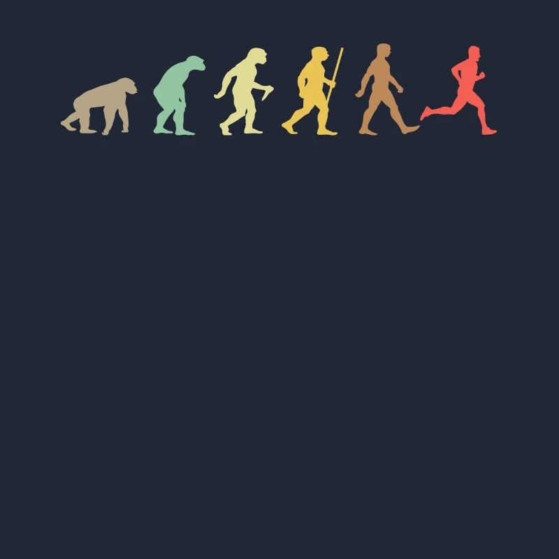 Lauf Retro Running Evolution Funny Runner Marathon