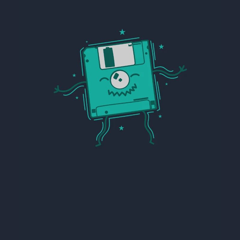 Floppy Disk Dances Retro Storage Module Disk