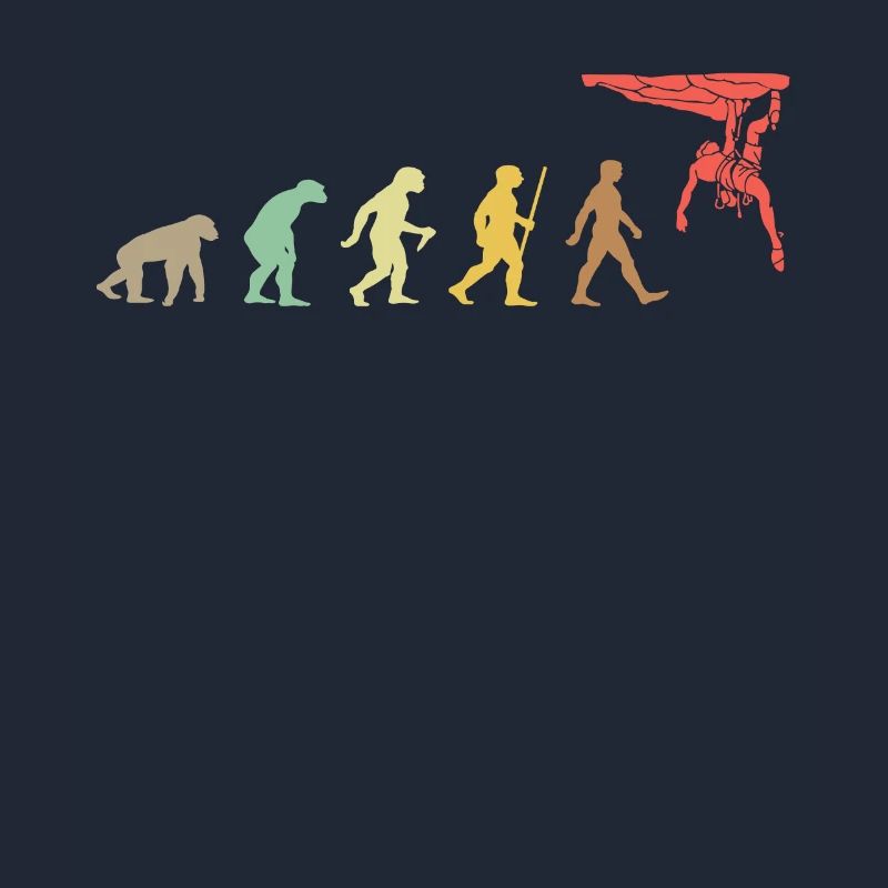 Climbing Retro Rock Climbing Evolution Climber