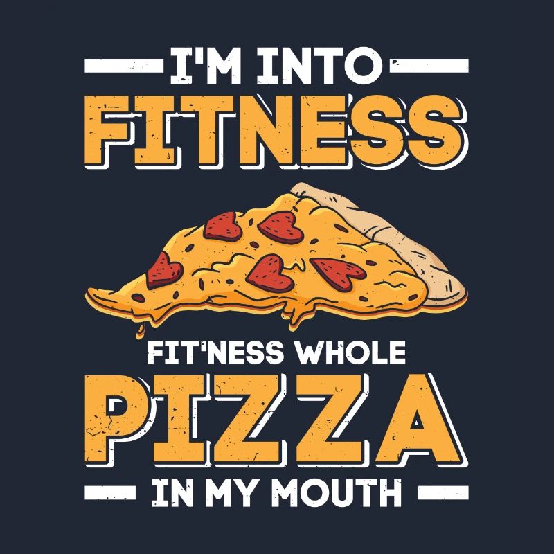 Cuisson de pizzas Je suis dans la forme physique Pizza entière dans la bouche