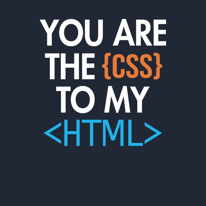 You are the CSS to my HTML Developer Coder