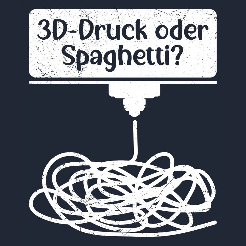 3D-Druck oder Spaghetti 3D Drucken Fail