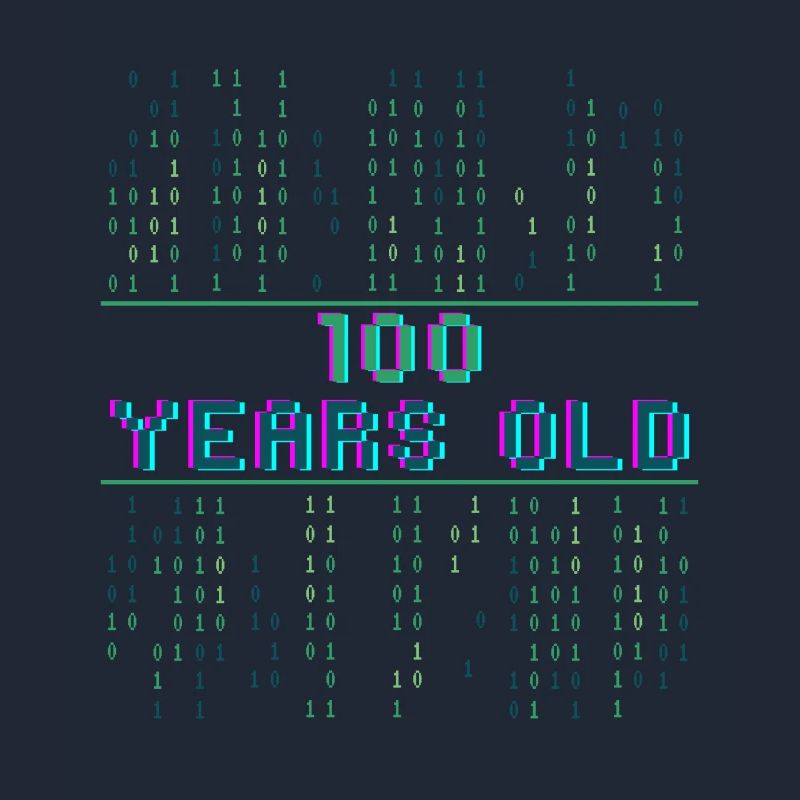 4th Birthday 4 Years Old Binary Code Coder