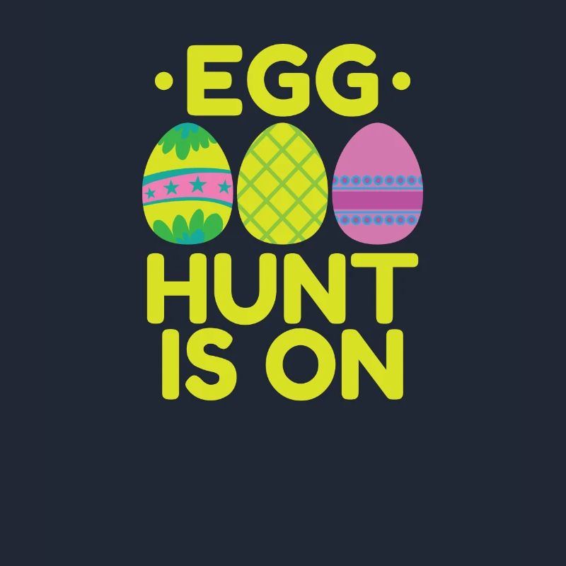 Egg Hunt is on Easter Colorful Easter Eggs