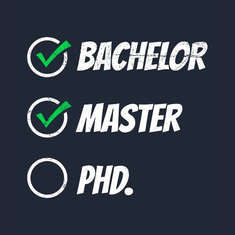 Baccalauréat Master PHD. Diplôme de Master réussi