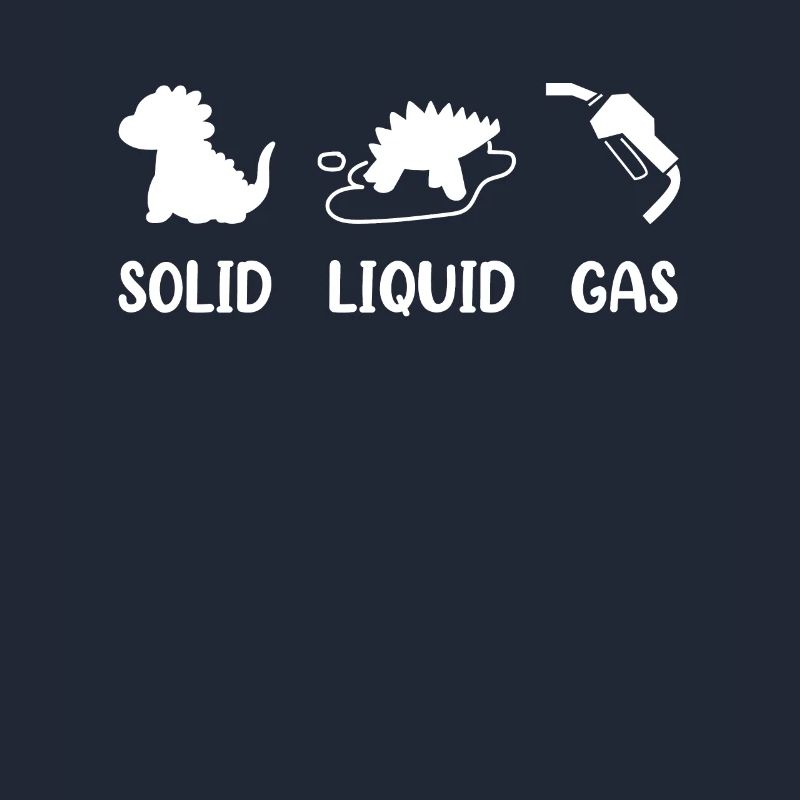 Solid Liquid Gas Dinosaur Fuel Evolution