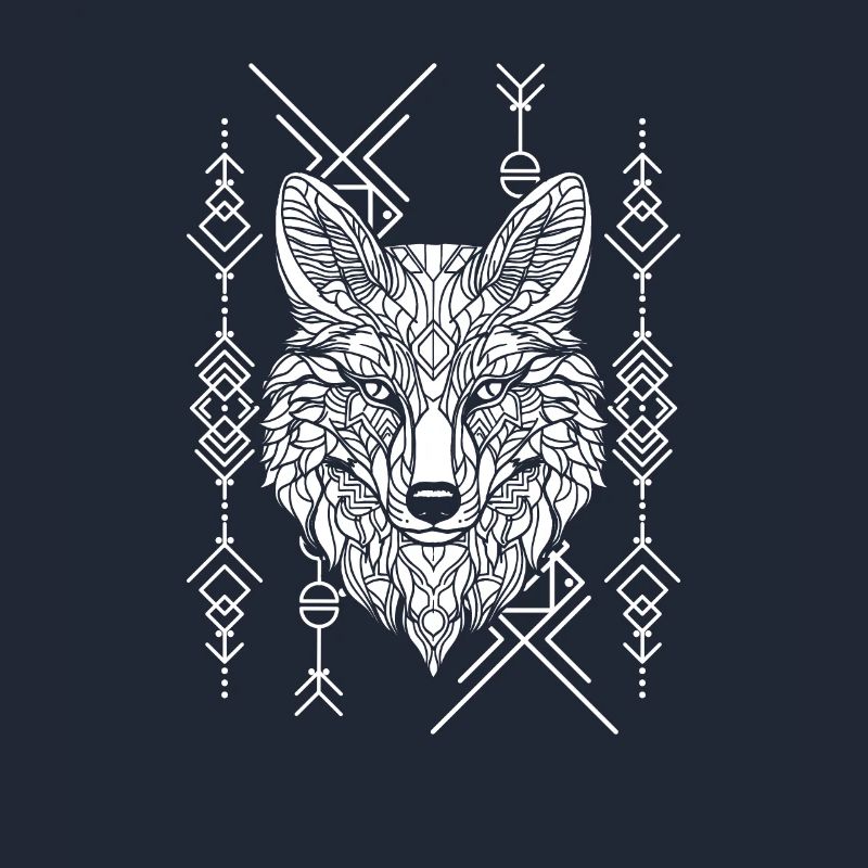Wolf Geometric Polygon Wolf