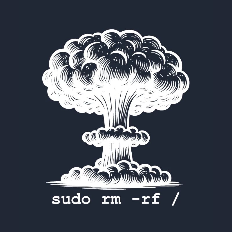 Linux Funny Linux Command Sudo RM RF für Männer