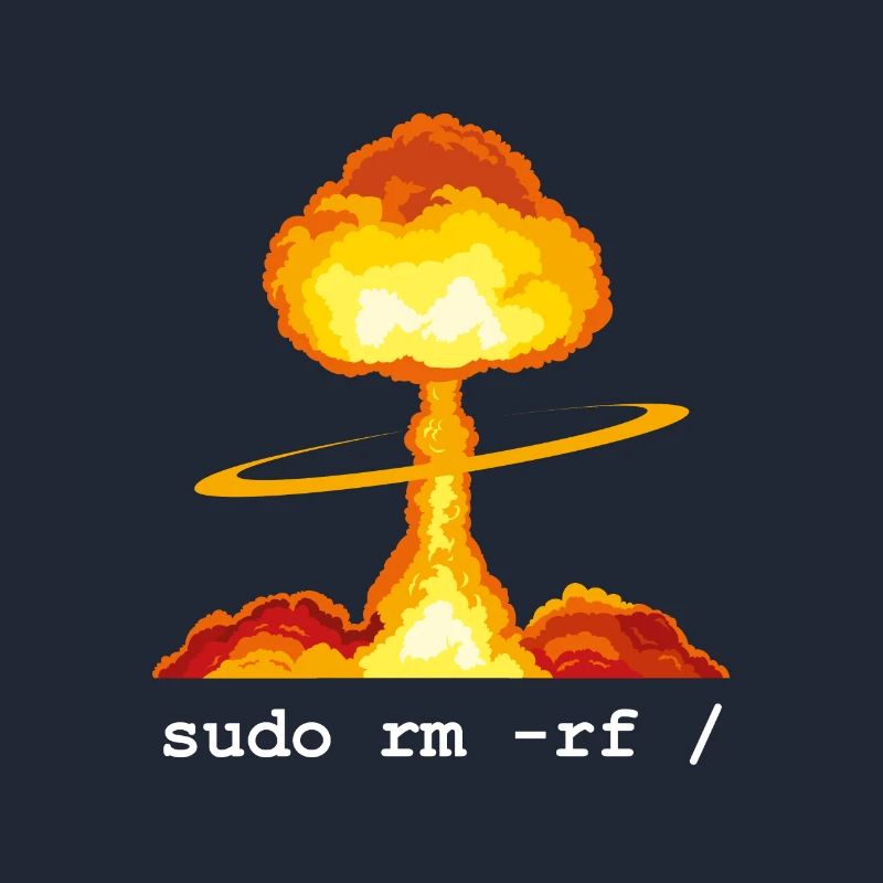 Linux Funny Linux Command Sudo RM RF für Männer